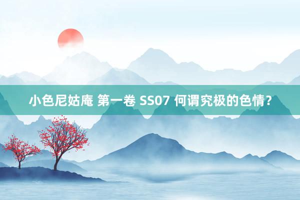 小色尼姑庵 第一卷 SS07 何谓究极的色情?