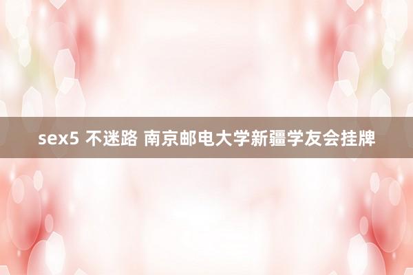 sex5 不迷路 南京邮电大学新疆学友会挂牌