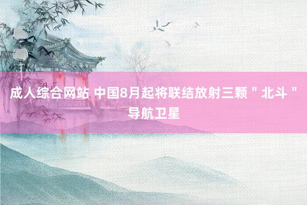 成人综合网站 中国8月起将联结放射三颗＂北斗＂导航卫星