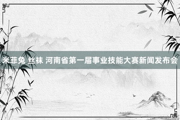 米菲兔 丝袜 河南省第一届事业技能大赛新闻发布会