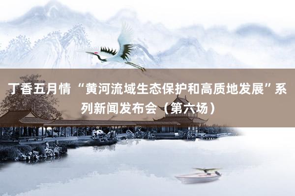 丁香五月情 “黄河流域生态保护和高质地发展”系列新闻发布会（第六场）