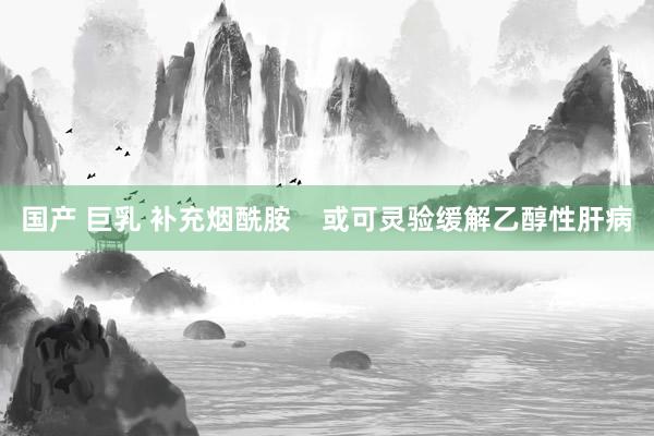 国产 巨乳 补充烟酰胺    或可灵验缓解乙醇性肝病
