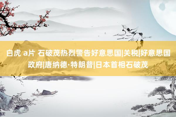 白虎 a片 石破茂热烈警告好意思国|关税|好意思国政府|唐纳德·特朗普|日本首相石破茂