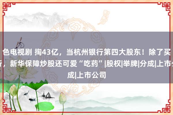 色电视剧 掏43亿，当杭州银行第四大股东！除了买银行，新华保障炒股还可爱“吃药”|股权|举牌|分成|上市公司