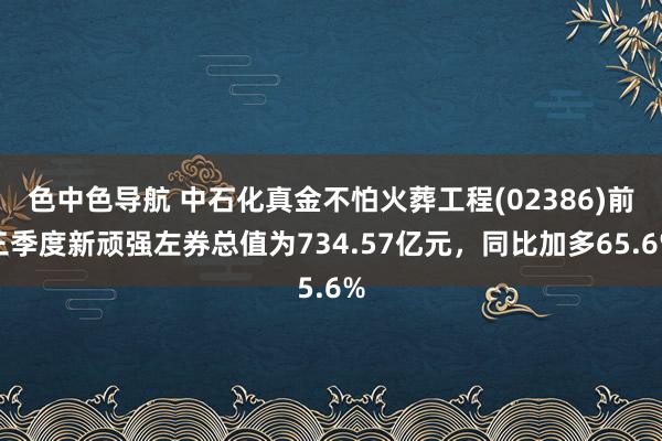 色中色导航 中石化真金不怕火葬工程(02386)前三季度新顽