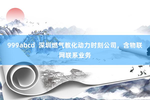 999abcd  深圳燃气教化动力时刻公司，含物联网联系业务